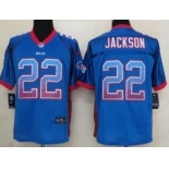 Nike Buffalo Bills #22 Fred Jackson Drift Fashion Blue Elite Jersey