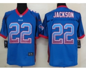 Nike Buffalo Bills #22 Fred Jackson Drift Fashion Blue Elite Jersey