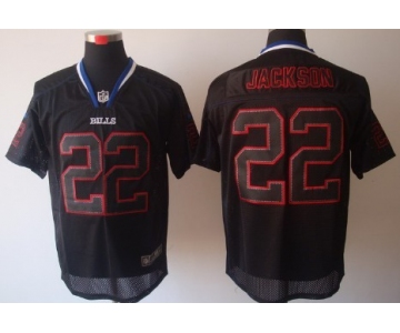 Nike Buffalo Bills #22 Fred Jackson Light Out Black Elite Jersey