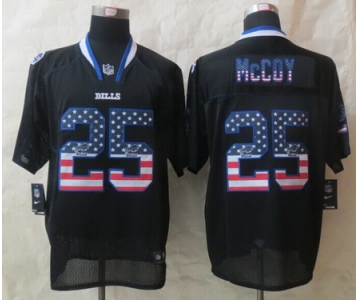 Nike Buffalo Bills #25 LeSean McCoy 2014 USA Flag Fashion Black Elite Jersey