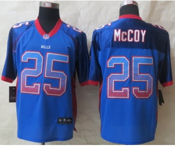 Nike Buffalo Bills #25 LeSean McCoy Drift Fashion Blue Elite Jersey