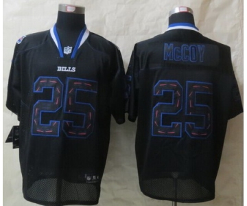 Nike Buffalo Bills #25 LeSean McCoy Lights Out Black Ornamented Elite Jersey