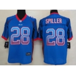 Nike Buffalo Bills #28 C.J. Spiller Drift Fashion Blue Elite Jersey