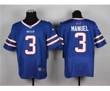 Nike Buffalo Bills #3 EJ Manuel 2013 Light Blue Elite Jersey