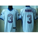 Nike Buffalo Bills #3 EJ Manuel Drift Fashion White Elite Jersey