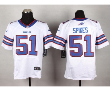 Nike Buffalo Bills #51 Brandon Spikes 2013 White Elite Jersey