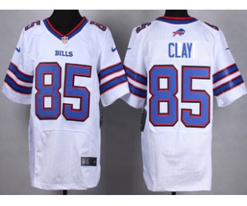 Nike Buffalo Bills #85 Charles Clay 2013 White Elite Jersey