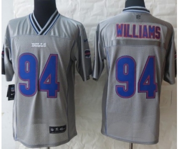 Nike Buffalo Bills #94 Mario Williams 2013 Gray Vapor Elite Jersey