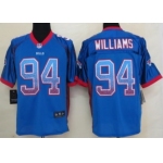 Nike Buffalo Bills #94 Mario Williams Drift Fashion Blue Elite Jersey