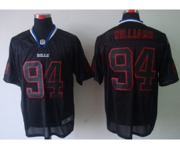 Nike Buffalo Bills #94 Mario Williams Lights Out Black Elite Jersey