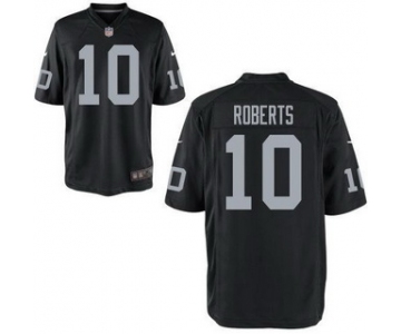 Men's Oakland Raiders #10 Seth Roberts Black Team Color NFL Nike Elite Jersey