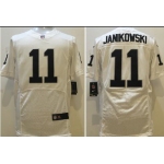 Men's Oakland Raiders #11 Sebastian Janikowski New White Road Stitched NFL Nike Elite Jersey