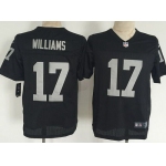 Men's Oakland Raiders #17 Milton Williams Nike Black Elite Jersey