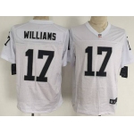 Men's Oakland Raiders #17 Milton Williams Nike White Elite Jersey