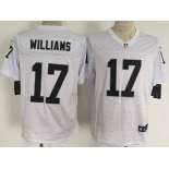 Men's Oakland Raiders #17 Milton Williams Nike White Elite Jersey