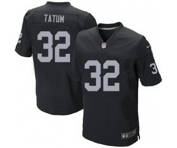 Men's Oakland Raiders #32 Jack Tatum Black Retired Player NFL Nike Elite Jersey