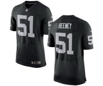 Men's Oakland Raiders #51 Ben Heeney Black Team Color 2015 NFL Nike Elite Jersey