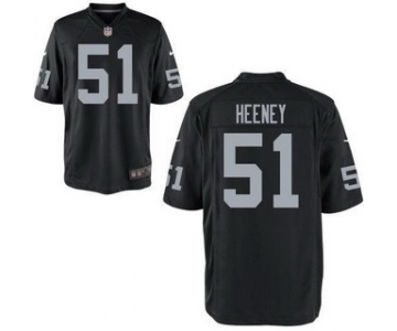 Men's Oakland Raiders #51 Ben Heeney Black Team Color NFL Nike Elite Jersey