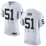 Men's Oakland Raiders #51 Bruce Irvin White Road 2015 NFL Nike Elite Jersey