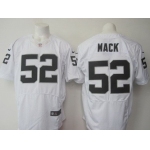 Men's Oakland Raiders #52 Khalil Mack White Road 2015 NFL Nike Elite Jersey