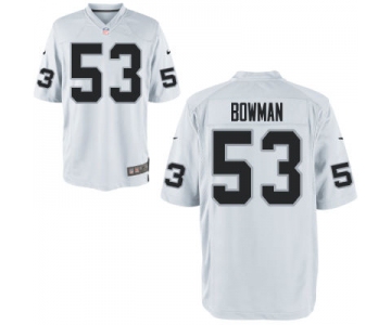 Men's Oakland Raiders #53 NaVorro Bowman Nike White Elite Jerse