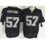 Men's Oakland Raiders #57 Ray-Ray Armstrong Nike Black Elite Jersey