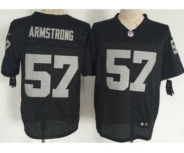 Men's Oakland Raiders #57 Ray-Ray Armstrong Nike Black Elite Jersey