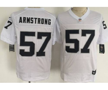 Men's Oakland Raiders #57 Ray-Ray Armstrong Nike White Elite Jersey