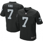 Men's Oakland Raiders #7 Marquette King Black Team Color NFL Nike Elite Jersey