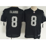 Men's Oakland Raiders #8 Cody Fajardo Nike Black Elite Jersey