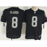 Men's Oakland Raiders #8 Cody Fajardo Nike Black Elite Jersey