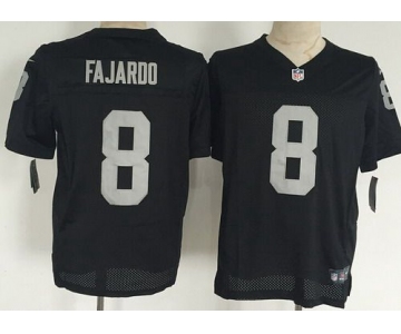 Men's Oakland Raiders #8 Cody Fajardo Nike Black Elite Jersey