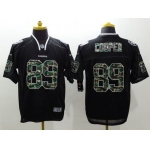 Men's Oakland Raiders #89 Amari Cooper Black With Camo Fashion NFL Nike Elite Jersey