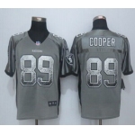 Men's Oakland Raiders #89 Amari Cooper Nike Drift Fashion Gray Elite Jersey