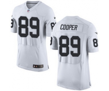 Men's Oakland Raiders #89 Amari Cooper White Road 2015 NFL Nike Elite Jersey