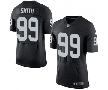 Men's Oakland Raiders #99 Aldon Smith Black Team Color NFL Nike Elite Jersey