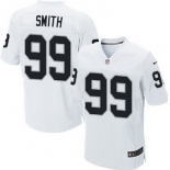 Men's Oakland Raiders #99 Aldon Smith White Road NFL Nike Elite Jersey