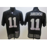 Nike Oakland Raiders #11 Sebastian Janikowski Black Elite Jersey