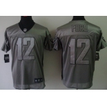 Nike Oakland Raiders #12 Jacoby Ford Gray Shadow Elite Jersey