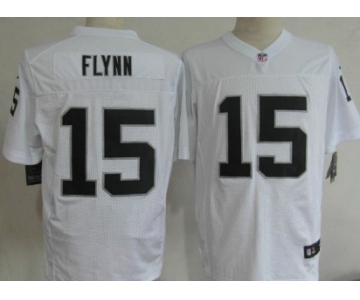 Nike Oakland Raiders #15 Matt Flynn White Elite Jersey