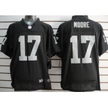 Nike Oakland Raiders #17 Denarius Moore Black Elite Jersey