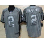 Nike Oakland Raiders #2 Terrelle Pryor Drift Fashion Gray Elite Jersey