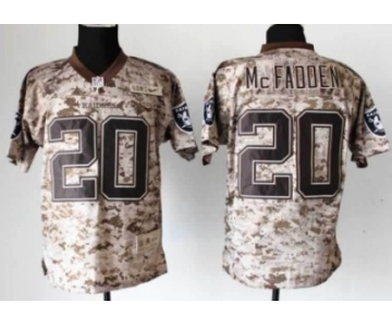 Nike Oakland Raiders #20 Darren McFadden 2013 USMC Camo Elite Jersey