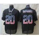 Nike Oakland Raiders #20 Darren McFadden 2014 USA Flag Fashion Black Elite Jersey