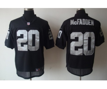 Nike Oakland Raiders #20 Darren McFadden Black Elite Jersey