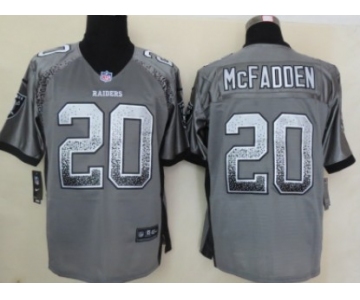 Nike Oakland Raiders #20 Darren McFadden Drift Fashion Gray Elite Jersey