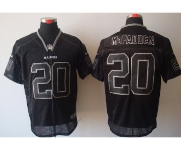 Nike Oakland Raiders #20 Darren McFadden Lights Out Black Elite Jersey