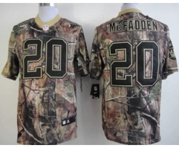 Nike Oakland Raiders #20 Darren McFadden Realtree Camo Elite Jersey