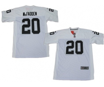 Nike Oakland Raiders #20 Darren McFadden White Elite Jersey