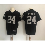 Nike Oakland Raiders #24 Marshawn Lynch Vapor Untouchable Black Elite Player Jersey